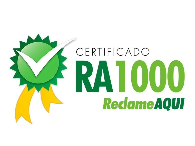 Certificado RA1000 Reclame Aqui